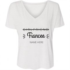 Ladies Flowy Slouchy V-Neck Tee