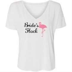Ladies Flowy Slouchy V-Neck Tee