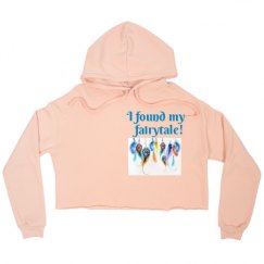 Ladies Relaxed Fit Cropped Fleece Hoodie