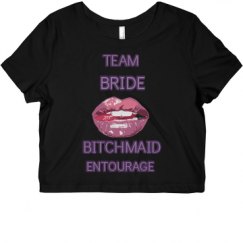 Ladies Slim Fit Crop Top Tee