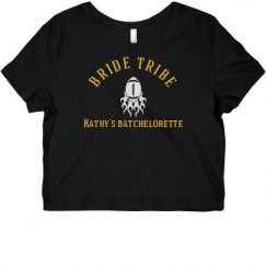 Ladies Slim Fit Crop Top Tee