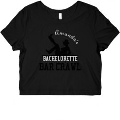 Ladies Slim Fit Crop Top Tee