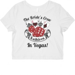 Ladies Slim Fit Crop Top Tee