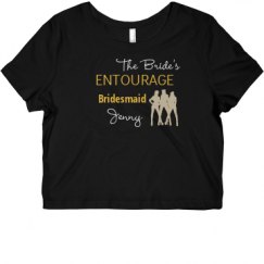 Ladies Slim Fit Crop Top Tee