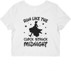 Ladies Slim Fit Crop Top Tee