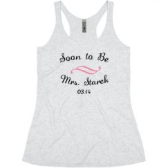 Ladies Slim Fit Super Soft Racerback Triblend Tank