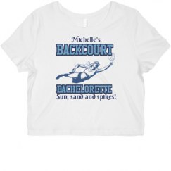 Ladies Slim Fit Crop Top Tee