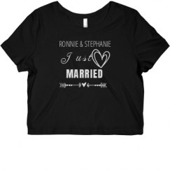 Ladies Slim Fit Crop Top Tee