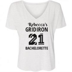 Ladies Flowy Slouchy V-Neck Tee