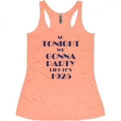 Ladies Slim Fit Super Soft Racerback Triblend Tank