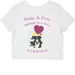 Ladies Slim Fit Crop Top Tee