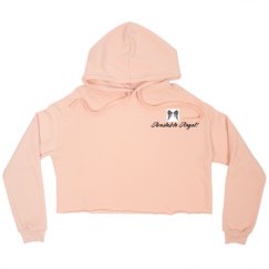 Ladies Relaxed Fit Cropped Fleece Hoodie