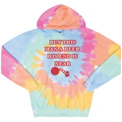 Unisex Tie-Dye Fleece Hoodie