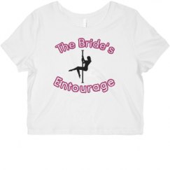 Ladies Slim Fit Crop Top Tee