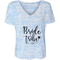 Ladies Flowy Slouchy V-Neck Tee