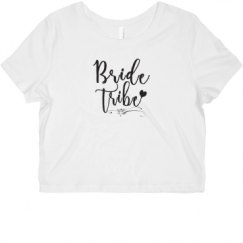 Ladies Slim Fit Crop Top Tee