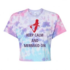 Women's Tie Dye Crop Top Tee