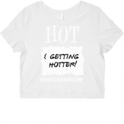 Ladies Slim Fit Crop Top Tee