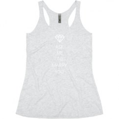Ladies Slim Fit Super Soft Racerback Triblend Tank