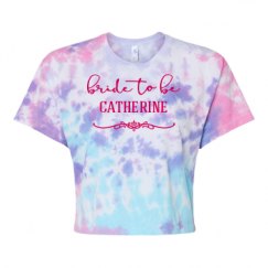 Women's Tie Dye Crop Top Tee