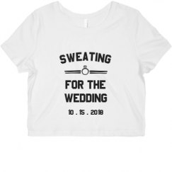 Ladies Slim Fit Crop Top Tee