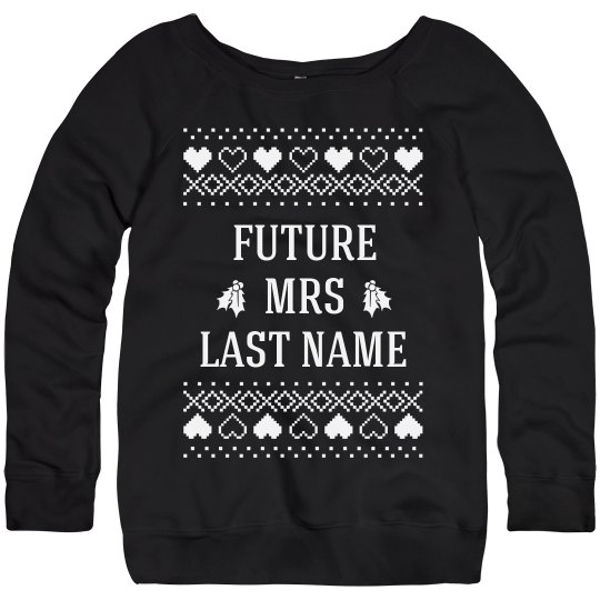future mrs custom christmas sweater ladies relaxed fit triblend custom christmas sweater
