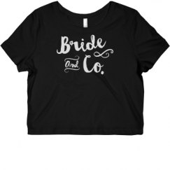 Ladies Slim Fit Crop Top Tee