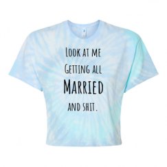 Women's Tie Dye Crop Top Tee