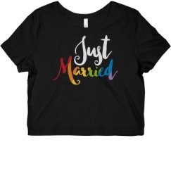 Ladies Slim Fit Crop Top Tee