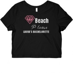 Ladies Slim Fit Crop Top Tee