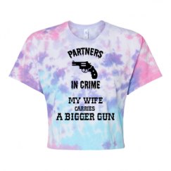Women's Tie Dye Crop Top Tee