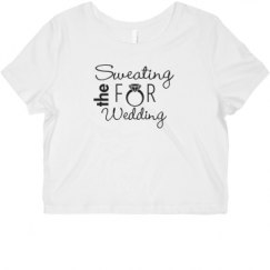 Ladies Slim Fit Crop Top Tee