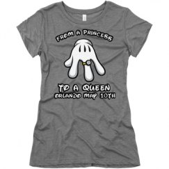 Ladies Slim Fit Super Soft Triblend Tee