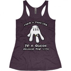 Ladies Slim Fit Super Soft Racerback Triblend Tank