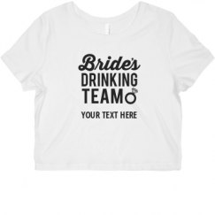 Ladies Slim Fit Crop Top Tee