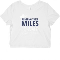 Ladies Slim Fit Crop Top Tee