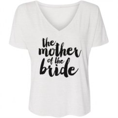 Ladies Flowy Slouchy V-Neck Tee
