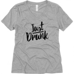Ladies Relaxed Fit V-Neck Tee