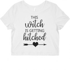 Ladies Slim Fit Crop Top Tee