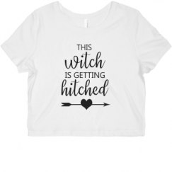 Ladies Slim Fit Crop Top Tee