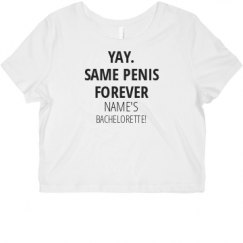 Ladies Slim Fit Crop Top Tee