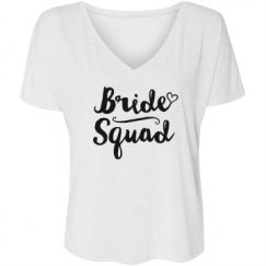 Ladies Flowy Slouchy V-Neck Tee