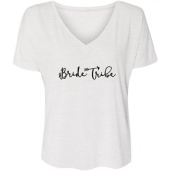 Ladies Flowy Slouchy V-Neck Tee