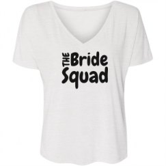 Ladies Flowy Slouchy V-Neck Tee