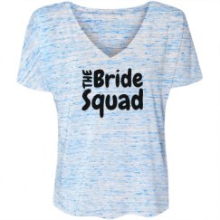 Ladies Flowy Slouchy V-Neck Tee