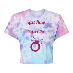Women's Tie Dye Crop Top Tee