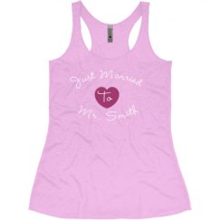 Ladies Slim Fit Super Soft Racerback Triblend Tank