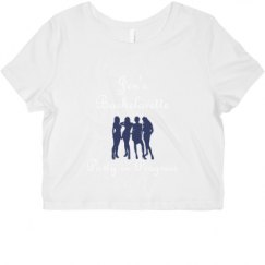 Ladies Slim Fit Crop Top Tee