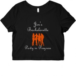 Ladies Slim Fit Crop Top Tee