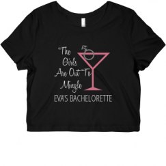 Ladies Slim Fit Crop Top Tee